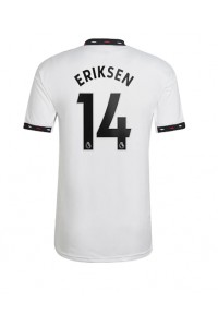 Fotbalové Dres Manchester United Christian Eriksen #14 Venkovní Oblečení 2022-23 Krátký Rukáv